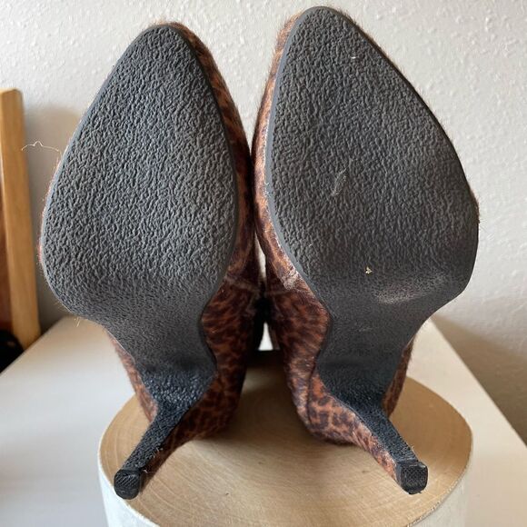 NIB JustFab Janae Leopard Kneed Boots Size 8 - Picture 10 of 12